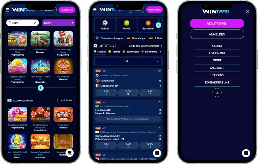 Wintari Casino Mobile